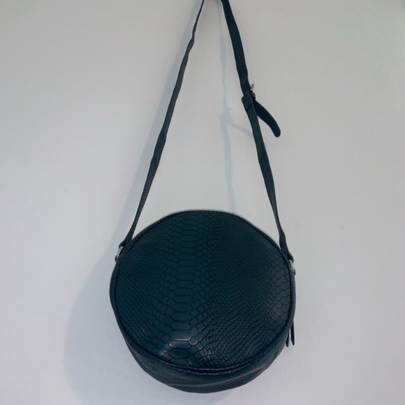 Banana Republic Faux Alligator Crossbody Dark Teal Bag - Picture 3 of 15